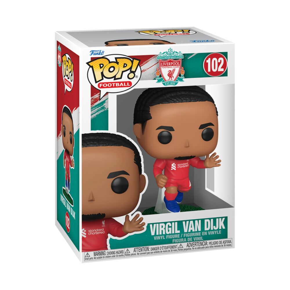 Figura Funko POP! de Virgil van Dijk con uniforme rojo del Liverpool - 2