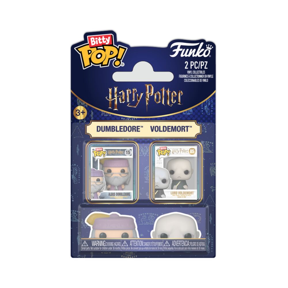 Blíster FUNKO Bitty POP! con figuras de Dumbledore y Voldemort