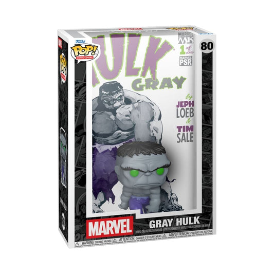 Figura Funko POP! Comic Covers Gray Hulk nº 80 en caja Marvel