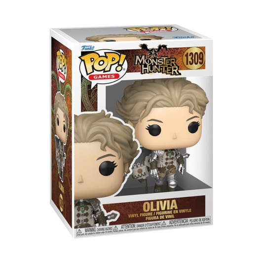Figura Funko POP! de Olivia de Monster Hunter en su caja