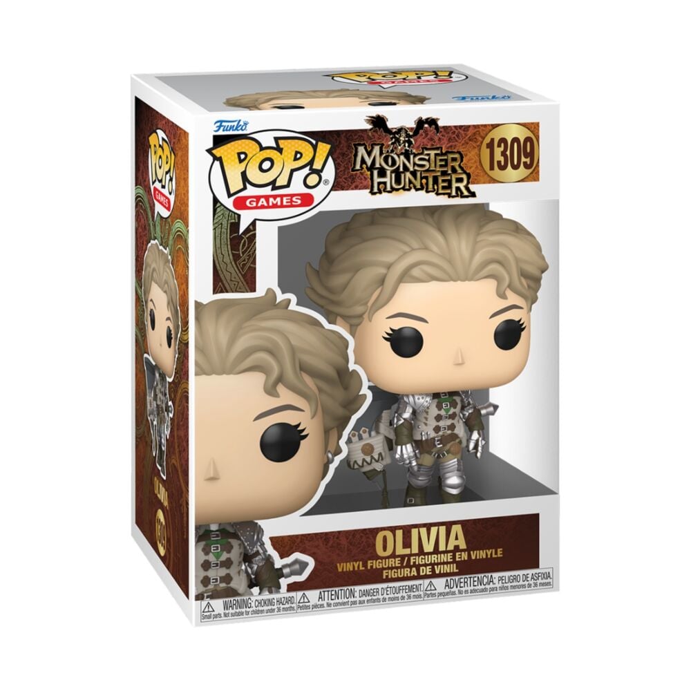 Figura Funko POP! de Olivia de Monster Hunter en su caja