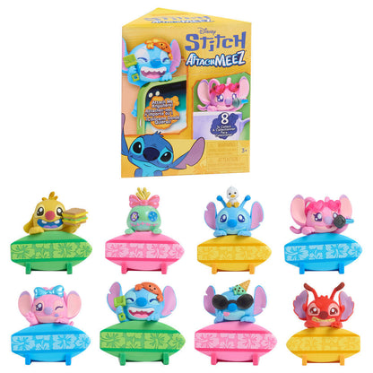 Figura sorpresa Attachmeez Stitch Disney Serie 2 con diseños coleccionables