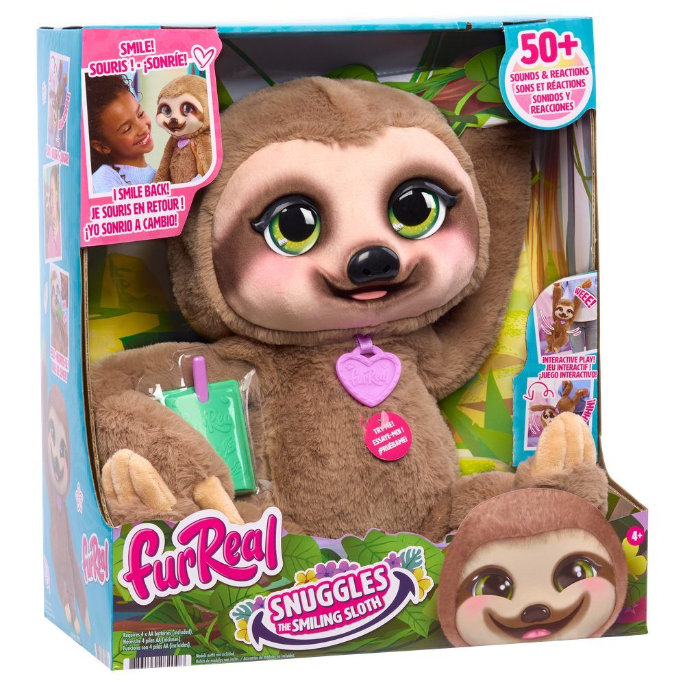 Peluche interactivo FurReal Snuggles con accesorio de zumo