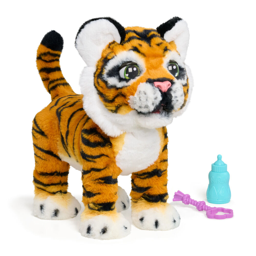 Peluche interactivo FurReal Gabby, cachorro de tigre naranja y negro - 2
