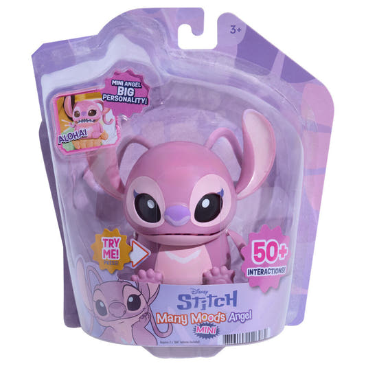 Mini figura interactiva Angel Many Moods rosa de Disney Stitch - 3