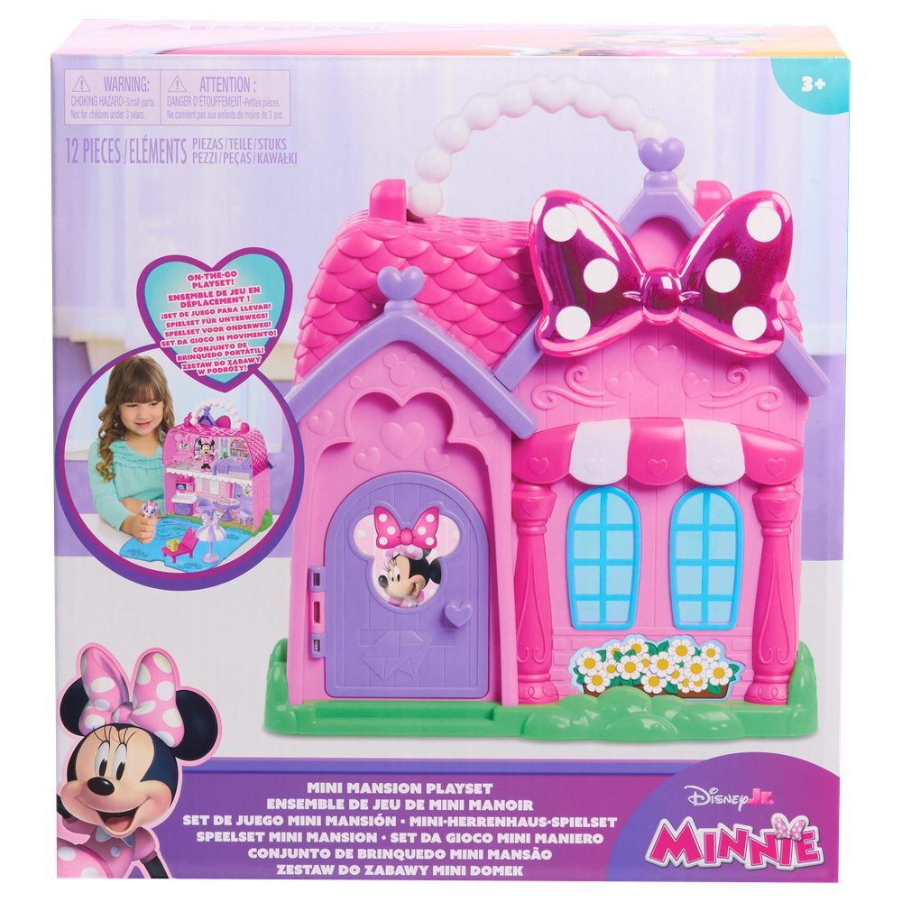 Playset Mini Mansion Minnie Disney abierto con figura y accesorios - 3