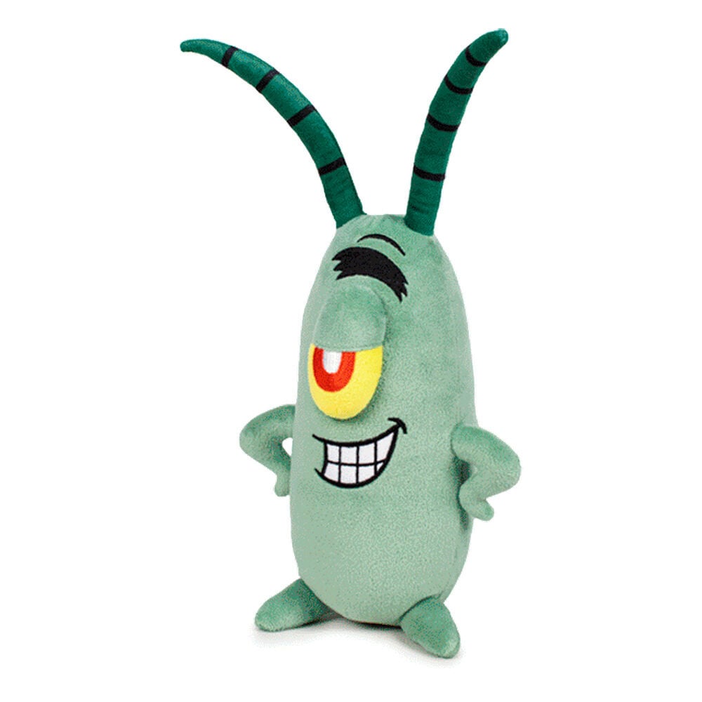 Peluche de Plankton de Bob Esponja verde con antenas