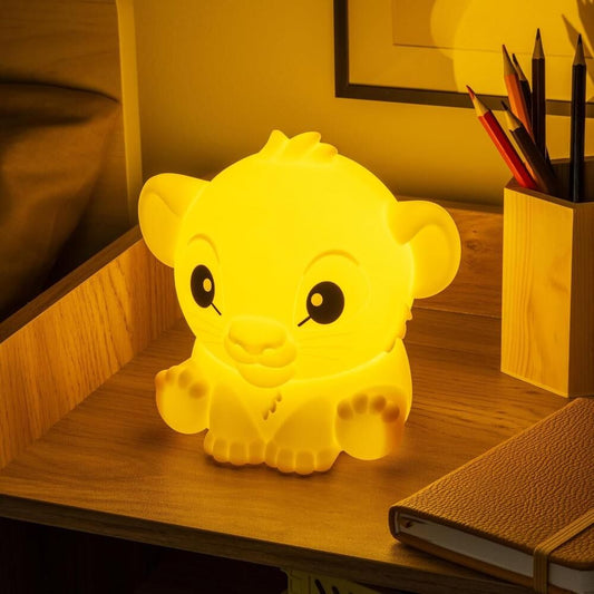 Lámpara de silicona recargable con forma de Simba de El Rey León