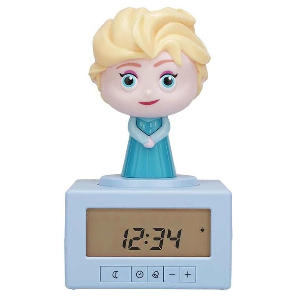 Reloj despertador de Elsa Frozen con visor digital y figura iluminada - 2
