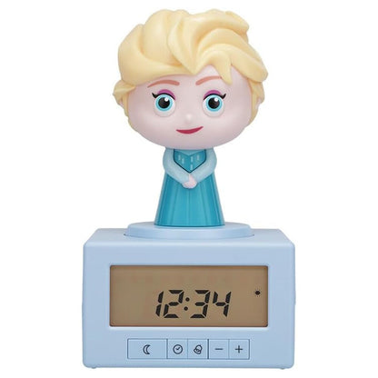 Reloj despertador de Elsa Frozen con visor digital y figura iluminada - 2