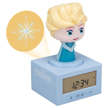 Reloj despertador de Elsa Frozen con visor digital y figura iluminada - 3