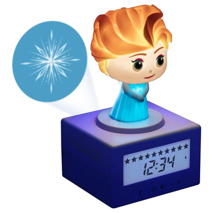 Reloj despertador de Elsa Frozen con visor digital y figura iluminada - 5