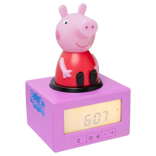 Reloj despertador digital de Peppa Pig con figura iluminada - 2