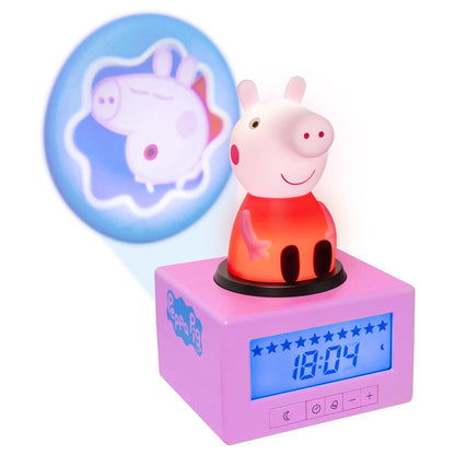 Reloj despertador digital de Peppa Pig con figura iluminada - 3
