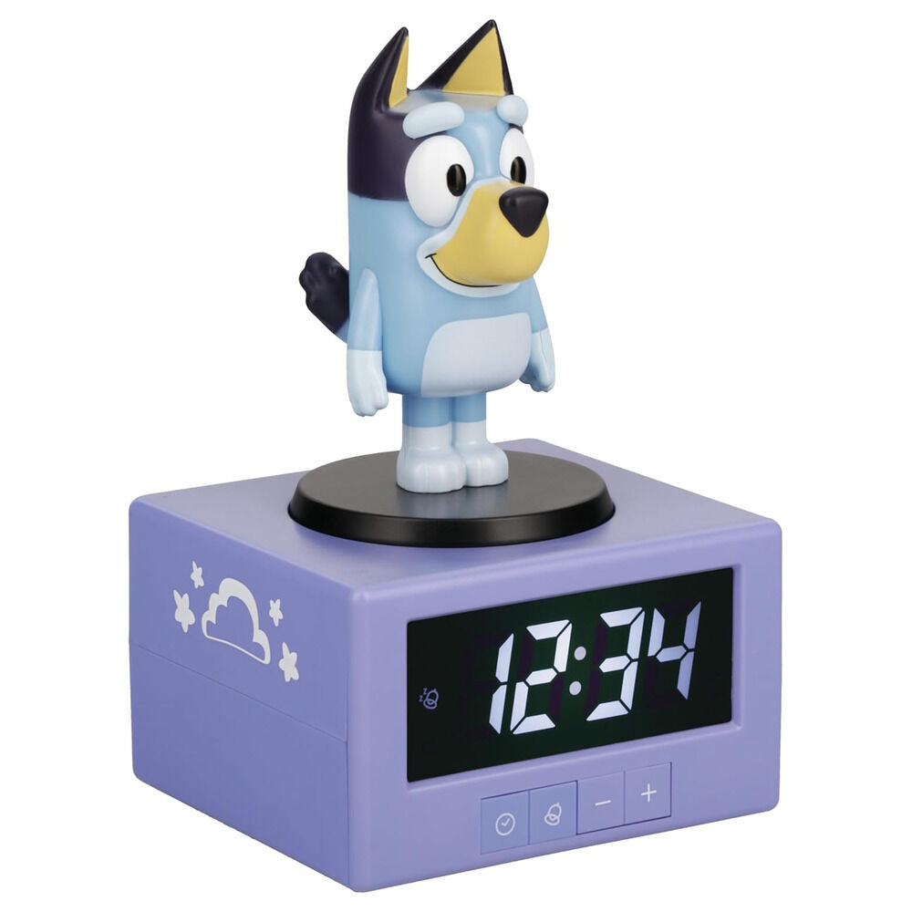 Despertador digital azul Icon Bluey de PALADONE con figura de Bluey - 5