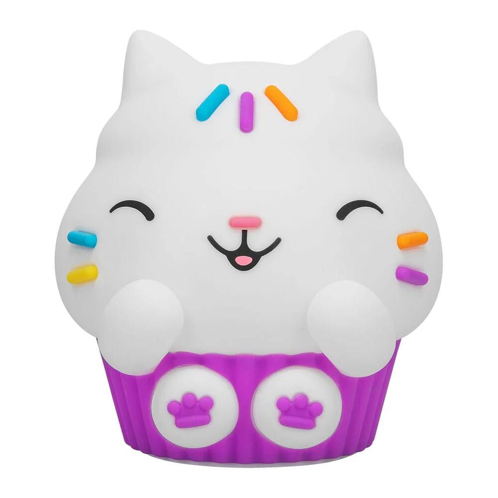 Lámpara recargable de silicona Cakey Cat con forma de gato y cupcake - 2
