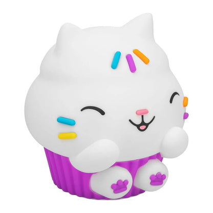 Lámpara recargable de silicona Cakey Cat con forma de gato y cupcake - 3