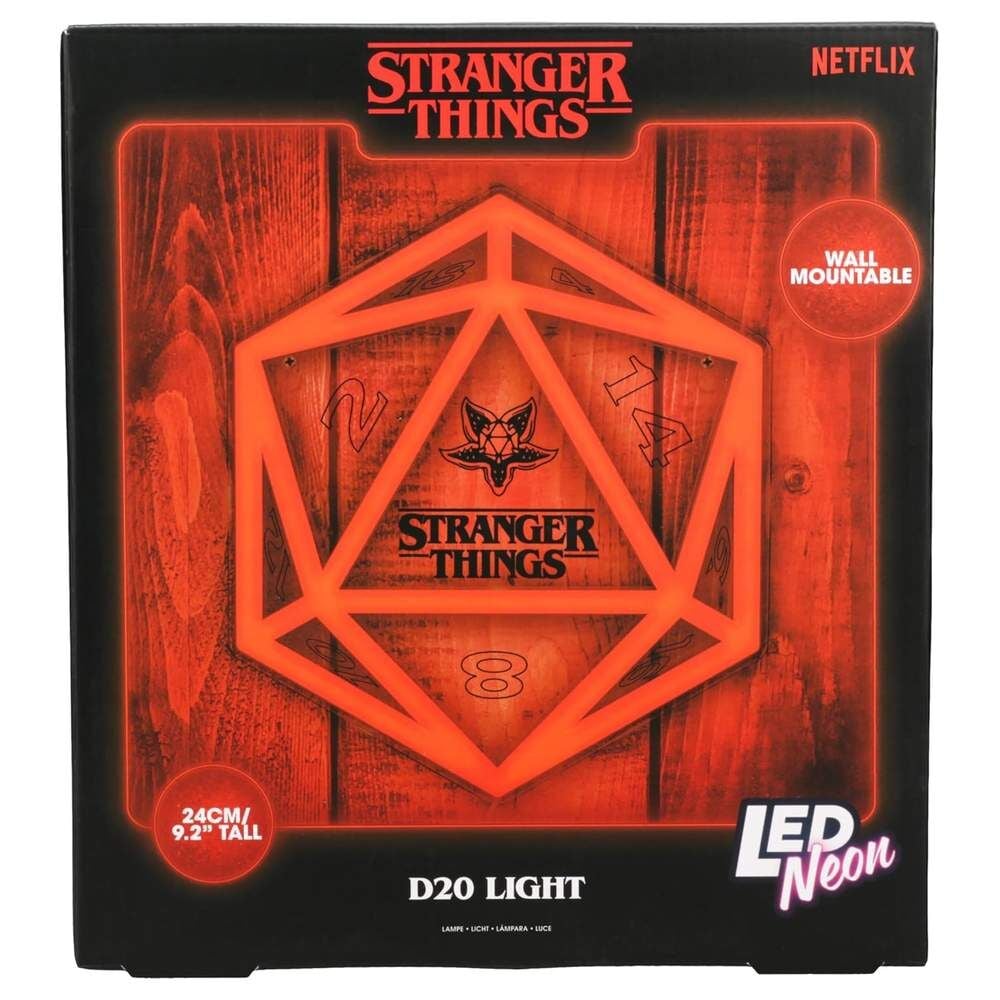 Lámpara LED de neón roja Stranger Things 5 de pared