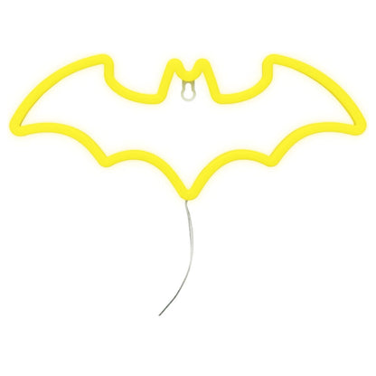 Lámpara LED de pared Batman con silueta amarilla tipo neón - 2