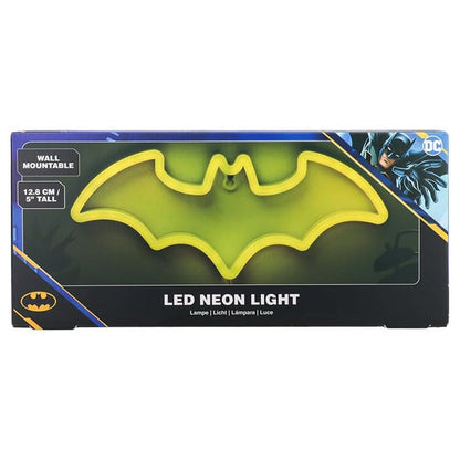 Lámpara LED de pared Batman con silueta amarilla tipo neón - 4