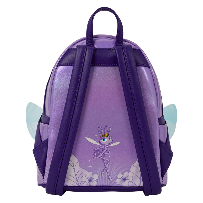 Mochila morada de Princess Atta de Bichos con diadema a juego - 3