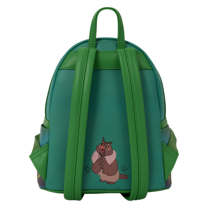 Mochila Loungefly Disney de Tob y Toby con flores y escena de bosque - 3