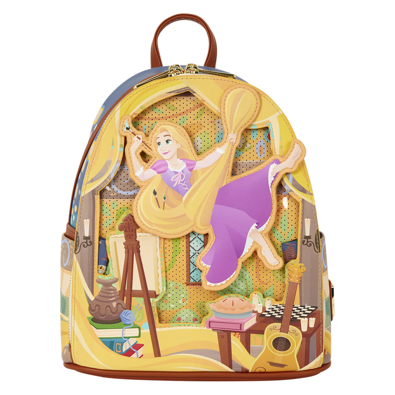 Mochila Loungefly de Rapunzel de Enredados con diseño artístico - 2