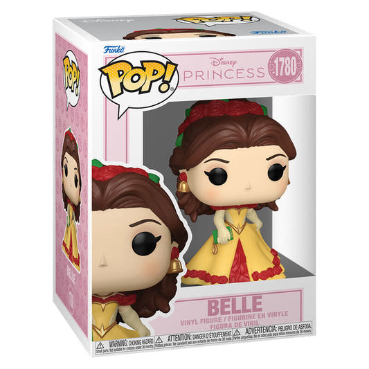 Figura Funko POP! de Bella con vestido amarillo en caja Disney Princesas