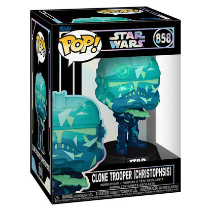 Figura Funko POP! Clone Trooper Christophsis con arma y base Star Wars - 2