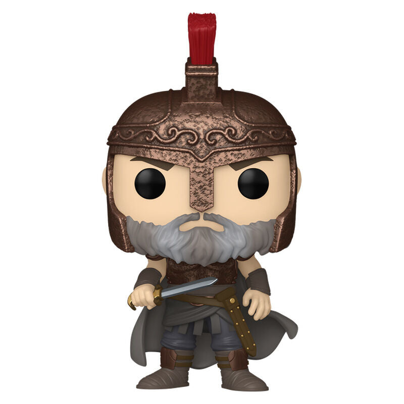 Figura FUNKO POP! de Odiseo con casco y espada en caja - 2