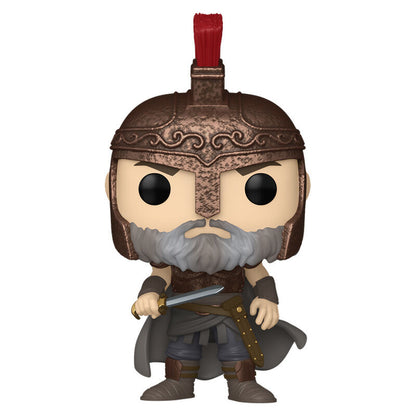 Figura FUNKO POP! de Odiseo con casco y espada en caja - 2