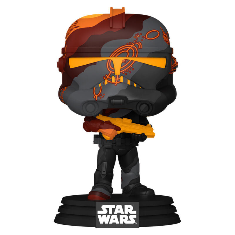 Figura Funko POP! Star Wars Clone Trooper Coruscant con bláster