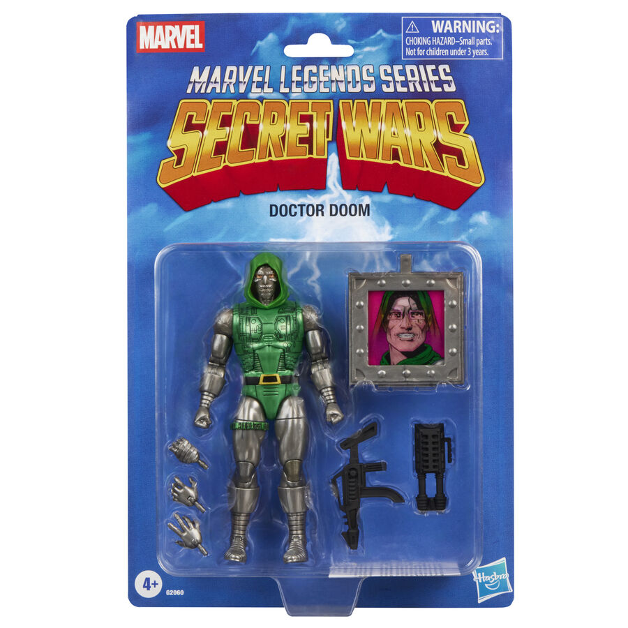 Figura de Doctor Doom Secret Wars Marvel Legends Series con accesorios