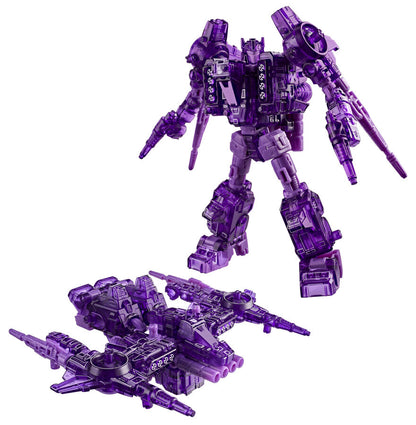 Figura Transformers Cybertronic morada en su caja - 2