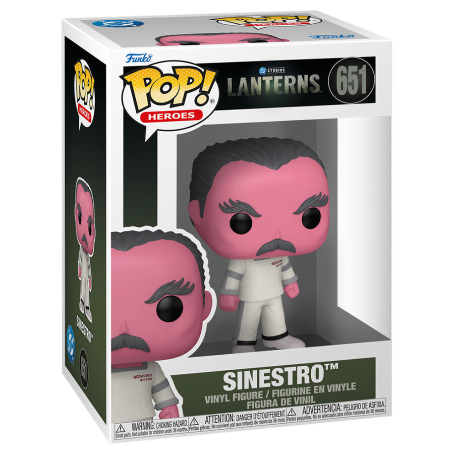 Figura Funko POP! de Sinestro de DC Comics en caja