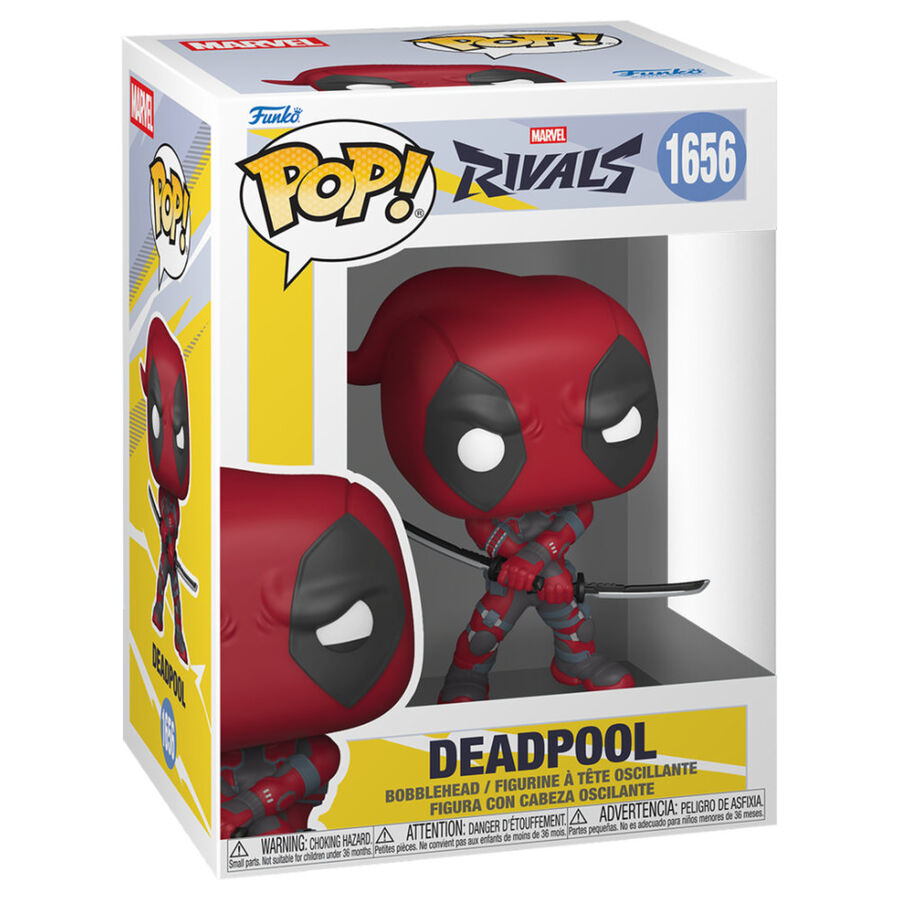 Figura Funko POP de Deadpool de Marvel Rivals en caja