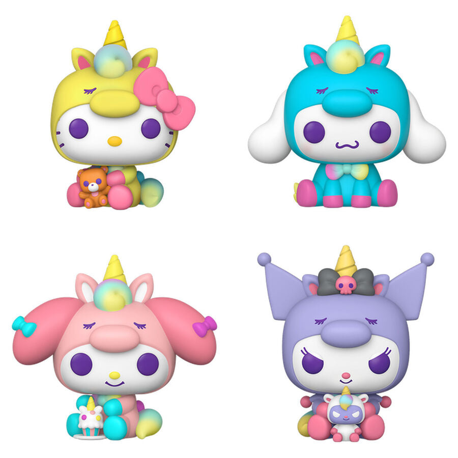 Blíster FUNKO POP! con cuatro figuras de Hello Kitty, Cinnamoroll, My Melody y Kuromi - 2