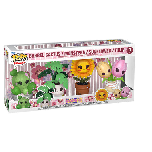 Blister Funko POP! Plants Flora con cuatro figuras de plantas