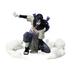 Figura de Orochimaru de Naruto en pose agachada con cuerda morada