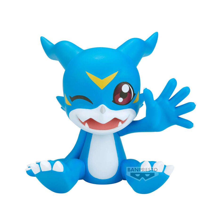 Figura Veemon Sofvimates de Digimon Adventure 02 sentada