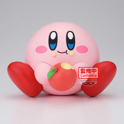 Figura Kirby Sofvimates rosa sentado con una manzana roja - 2