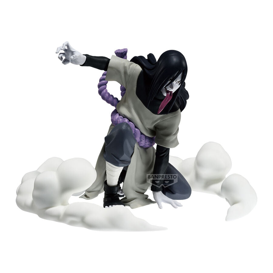 Figura de Orochimaru de Naruto en pose agachada con cuerda morada - 2