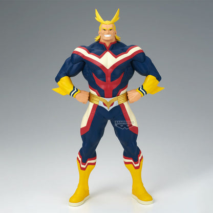 Figura de All Might de My Hero Academia con traje azul, rojo, blanco y amarillo - 2