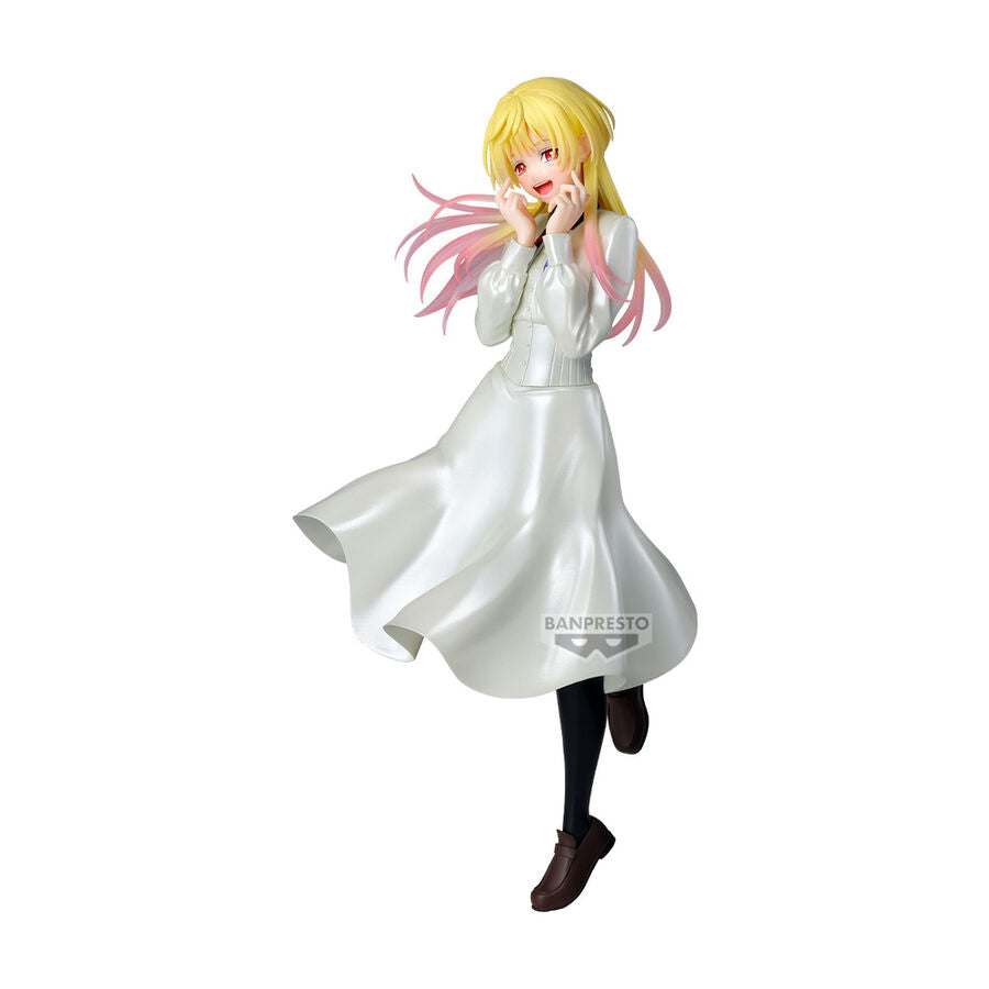 Figura de Mei Kinosaki de Marriagetoxin con vestido blanco y cabello rubio y rosado - 3