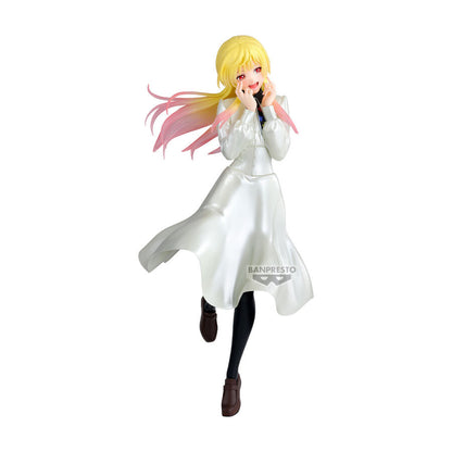 Figura de Mei Kinosaki de Marriagetoxin con vestido blanco y cabello rubio y rosado - 4