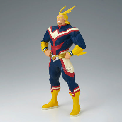 Figura de All Might de My Hero Academia con traje azul, rojo, blanco y amarillo - 4