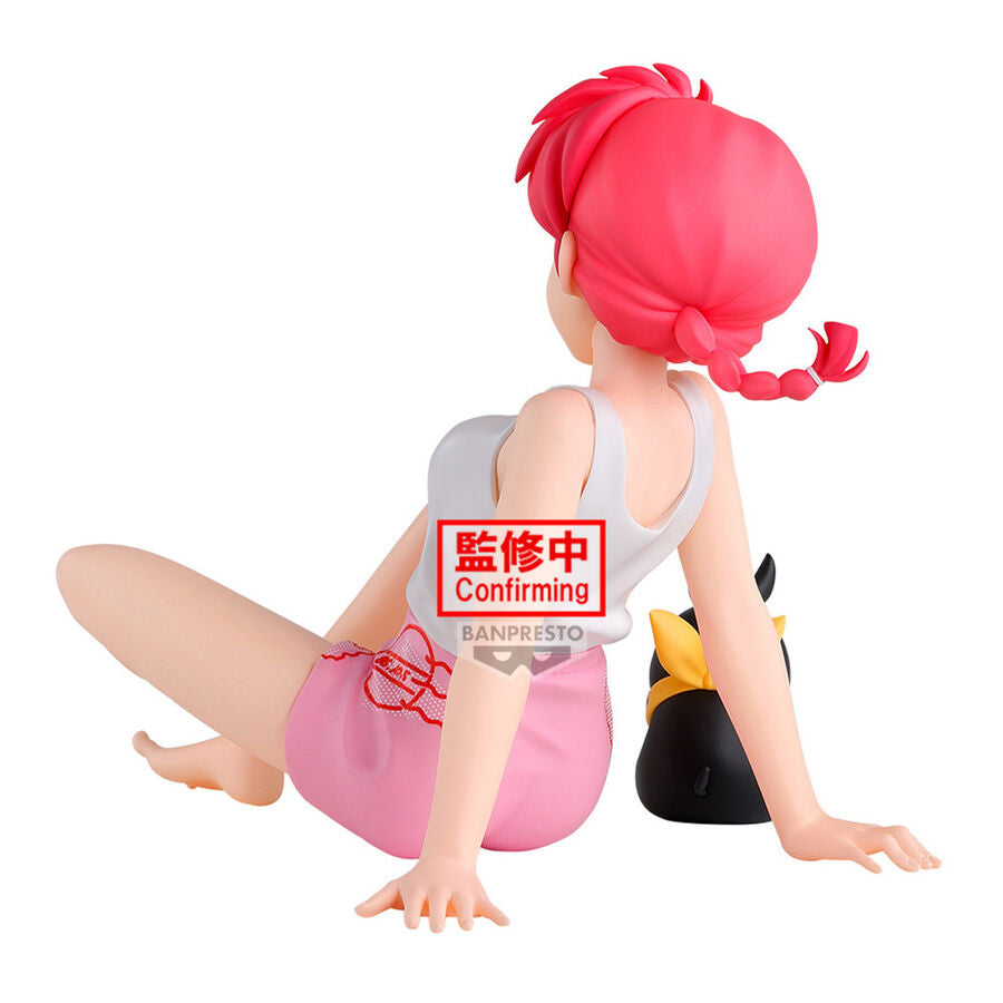 Figura de Ranma 1/2 Relax Time sentada con acompañante negro - 2