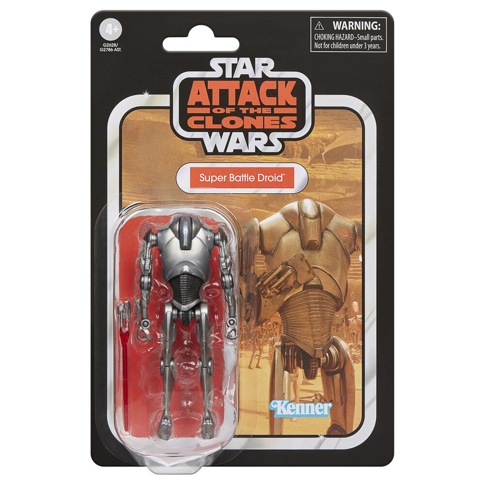 Figura articulada Super Battle Droid de Star Wars en blíster