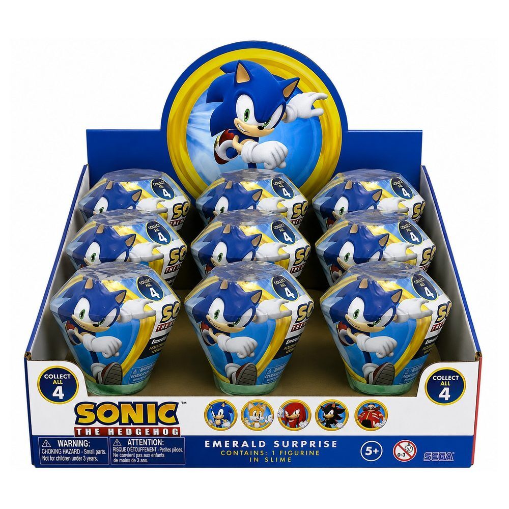 Cápsulas sorpresa Sonic The Hedgehog con figura y slime