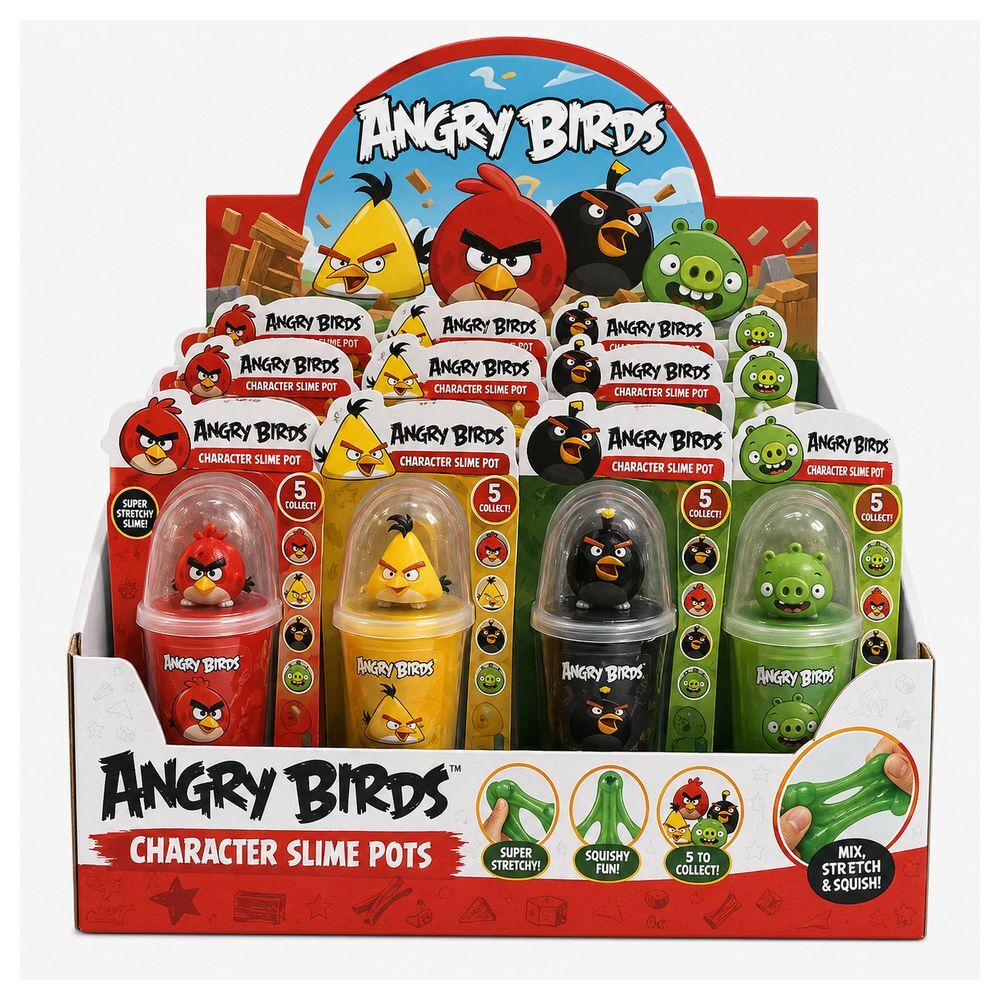 Slime Angry Birds con figura coleccionable y decoraciones